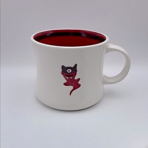 Starbucks, 2006, Coffee/Tea Mug, “Halloween Pals”, One Eyed Ghost/Goblin, Red